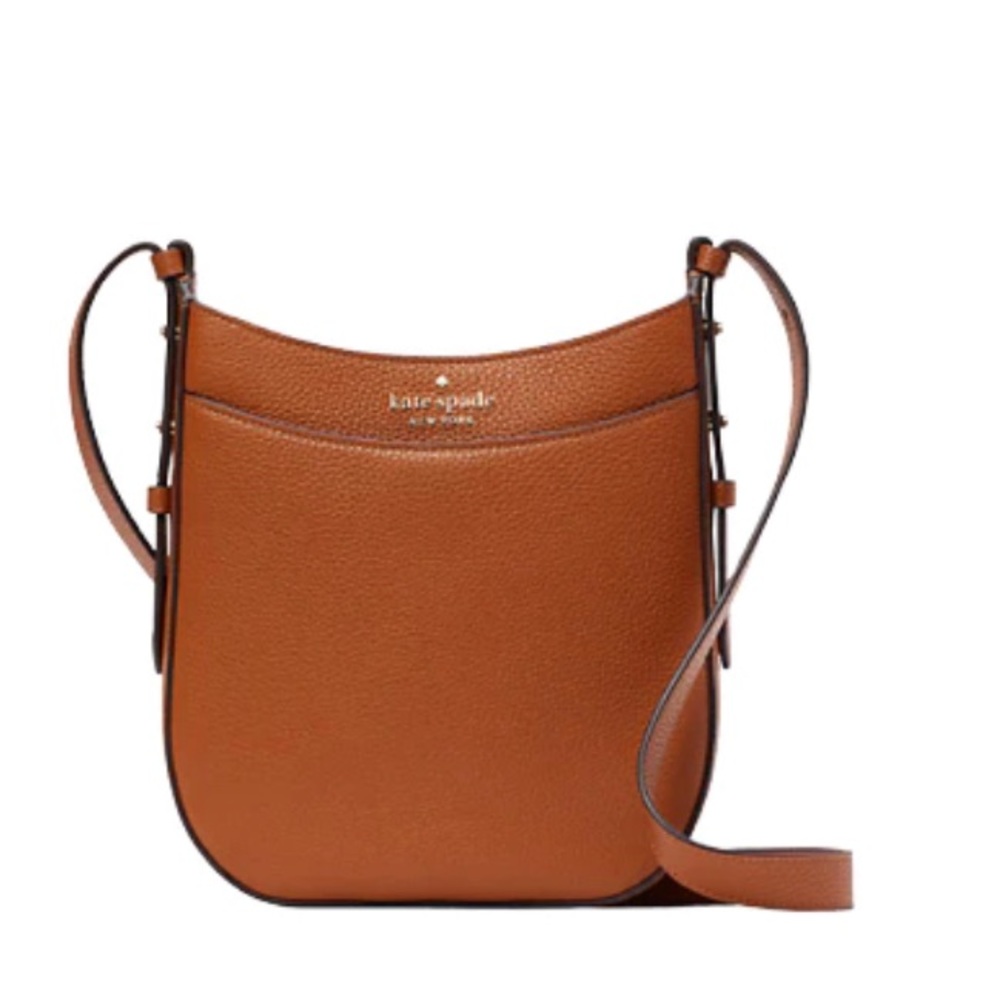 Kate Spade Leila Brown Leather North South Crossbody K7306 $329 Retail